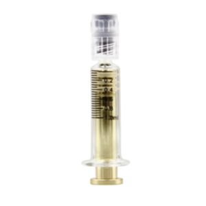 1ML Standard Golden Appearance and Goldern Push Rod Syringe with Luer Lock